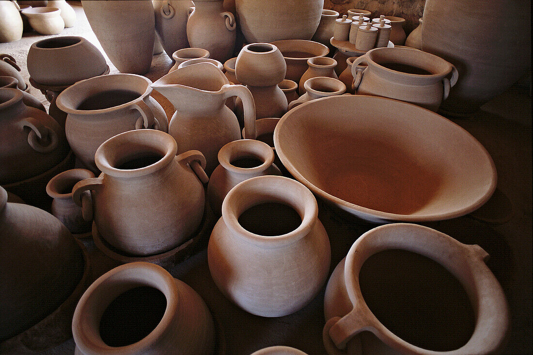 Clay jars before heating. Calchaquies valleys. Argentina