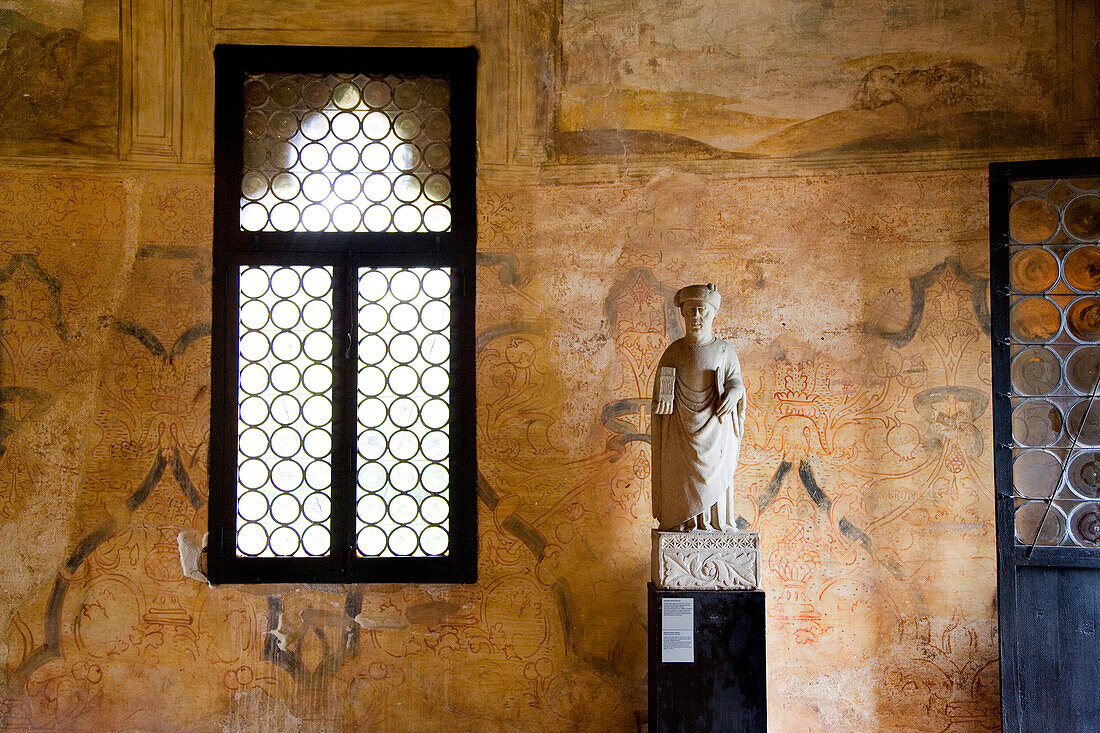 Museum, Petrarcahaus, Wohnhaus des Dichters Francesco Petrarca, Arqua Petrarca, Eugeaneische Hügel, Venetien, Italien