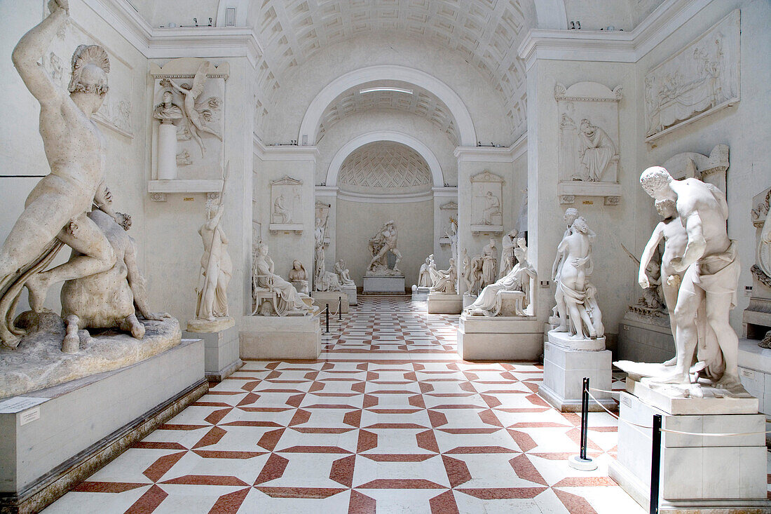 Sculptures in the Canova Museum, The famous sculptor Antonio Canova was born in Possagno, Veneto, Italy