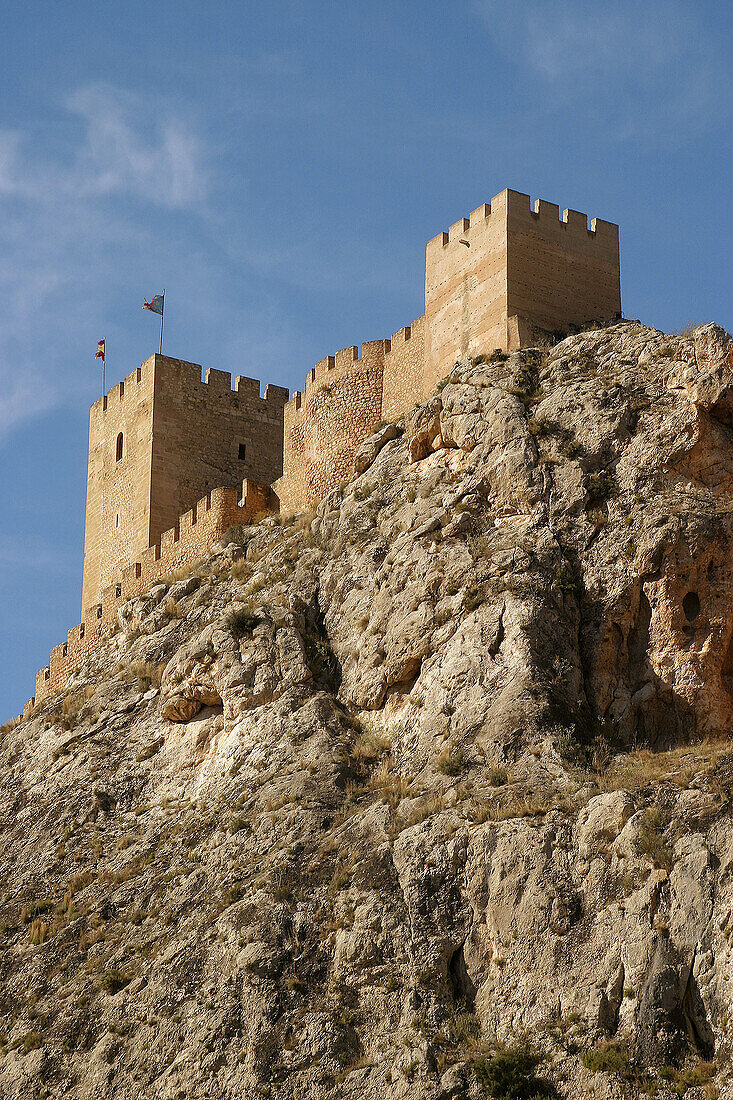 Arabic period castle, XIIth century. Sax. Alicante province. Comunitat Valenciana. Spain.