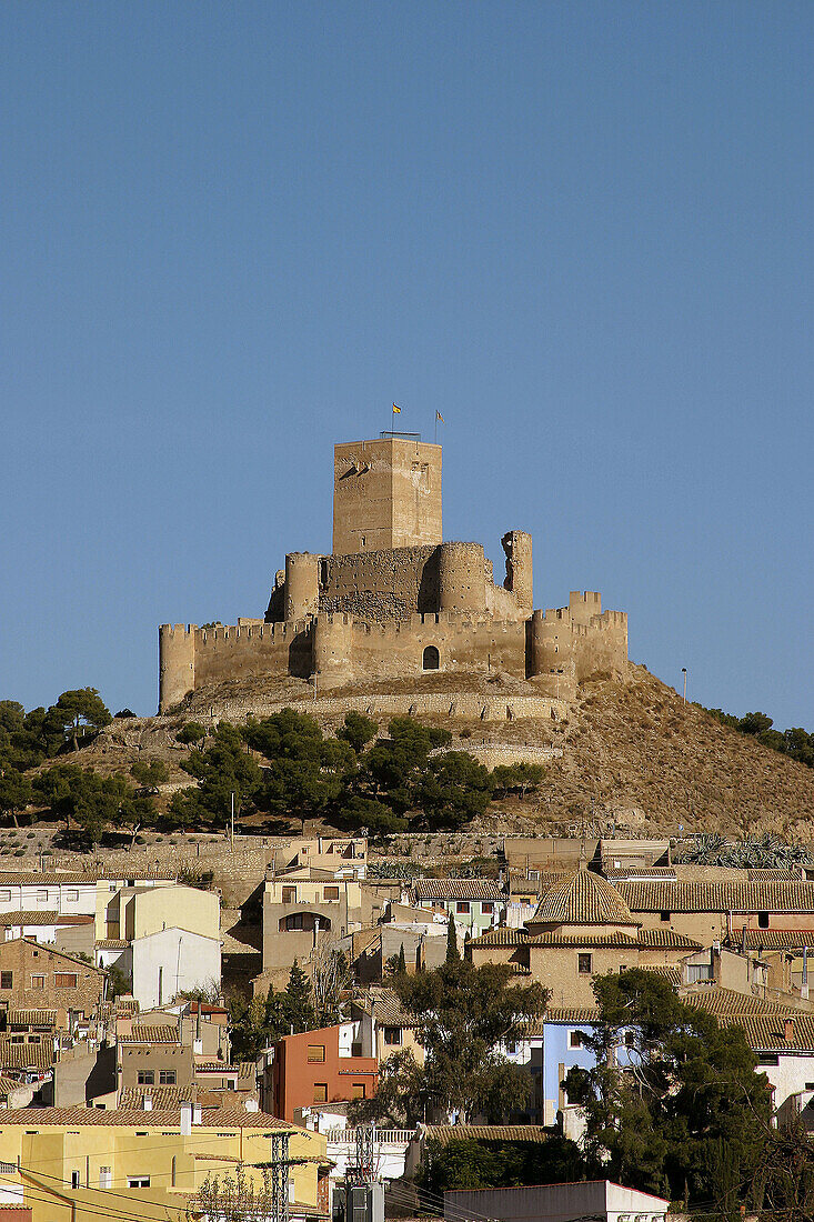 Village and arabic period castle, XIIth century. Biar. Alicante province. Comunitat Valenciana. Spain.