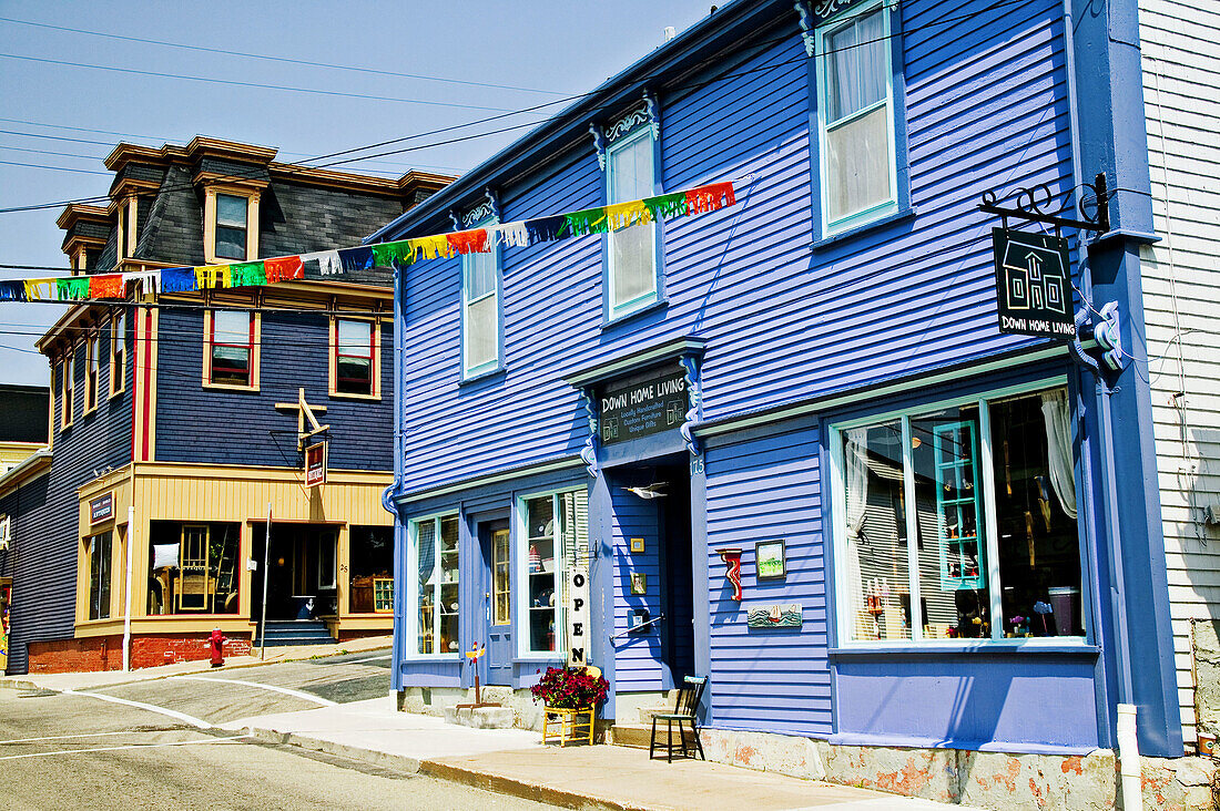 Street scene, buildings, Lunenburg, Canada