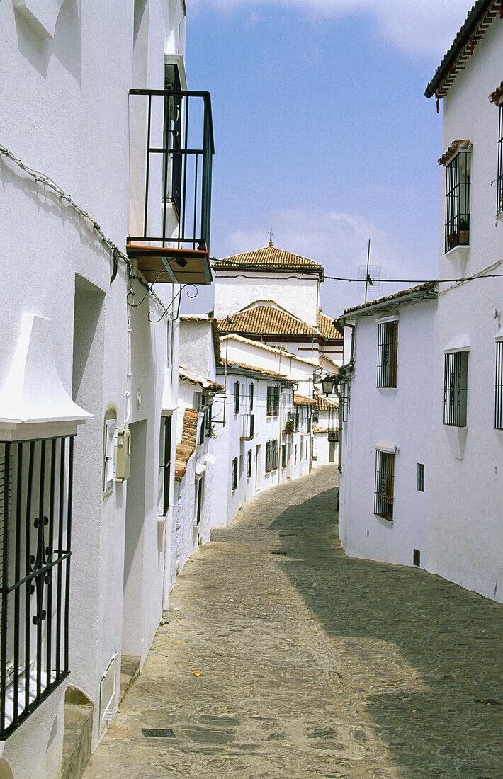 San Jose Street in Grazalema. Cadiz province. Andalucia, Spain