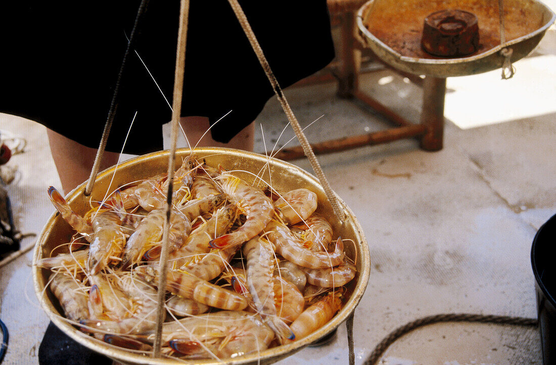 A kilogram of fresh langoustinen. Peñiscola. Comunidad Valenciana, Spain