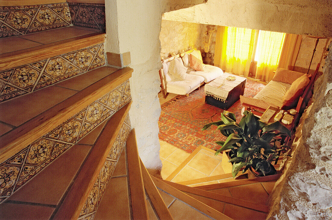 Living room. La Casota cottage. Laguar Valley. Alicante. Spain.