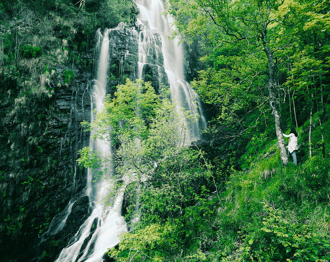 Semeira waterfall, Santa Eulalia de Oscos. Asturias, Spain