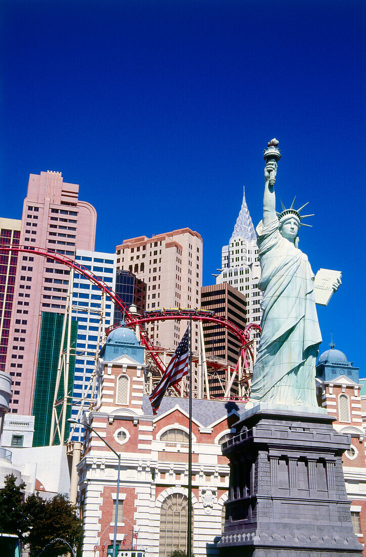 Außenansicht des Casino New York New York, Las Vegas, Nevada, USA, Amerika