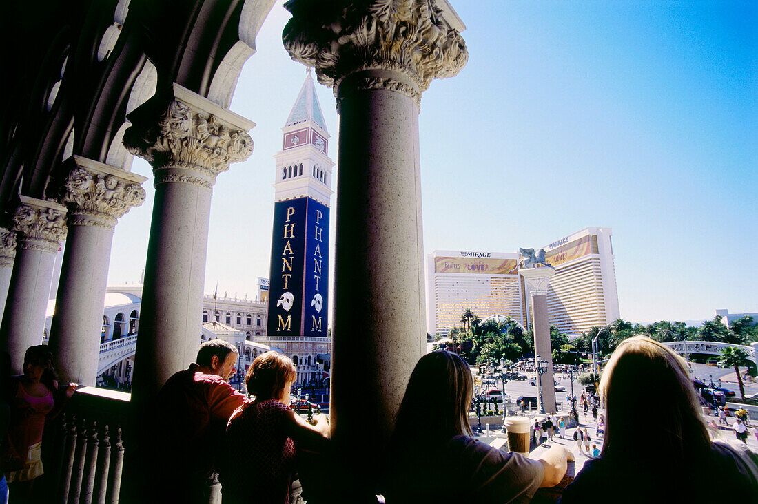 Ausblick von Hotel Venetian, Las Vegas, Nevada, USA, Amerika