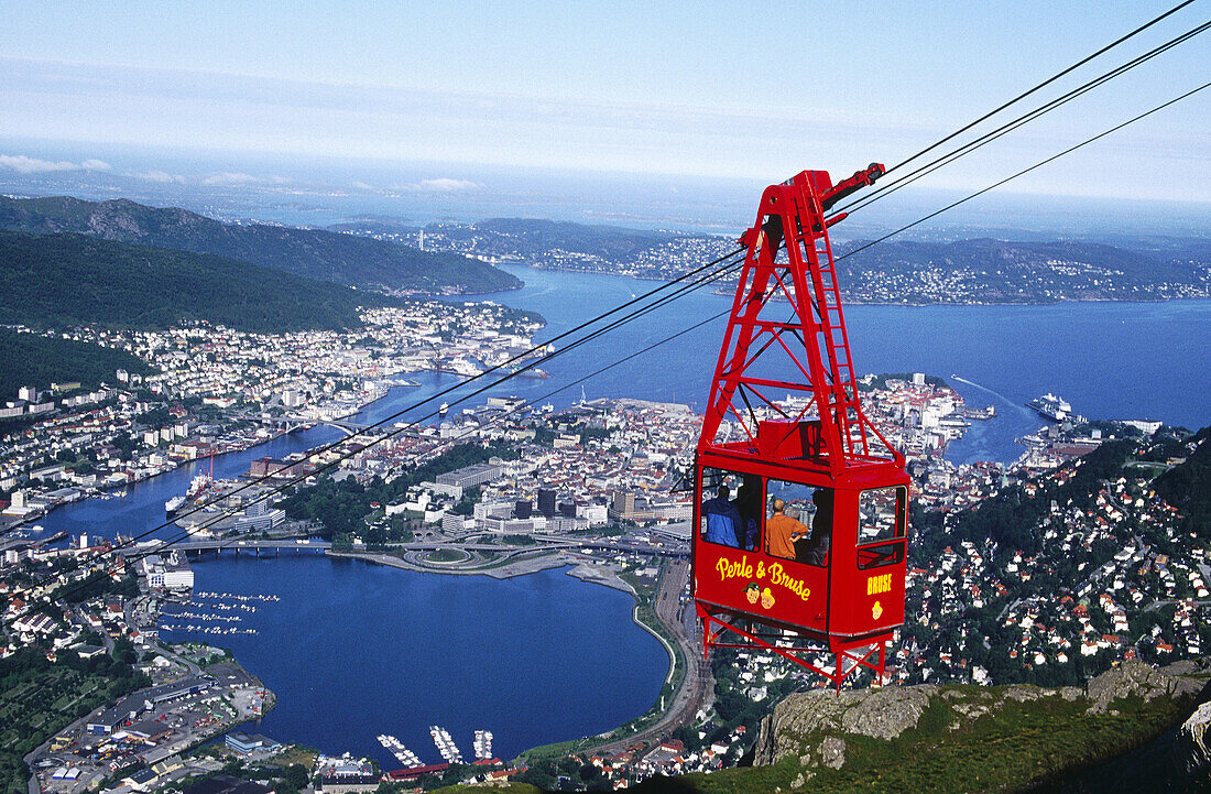 Cable-car. Bergen. Norway