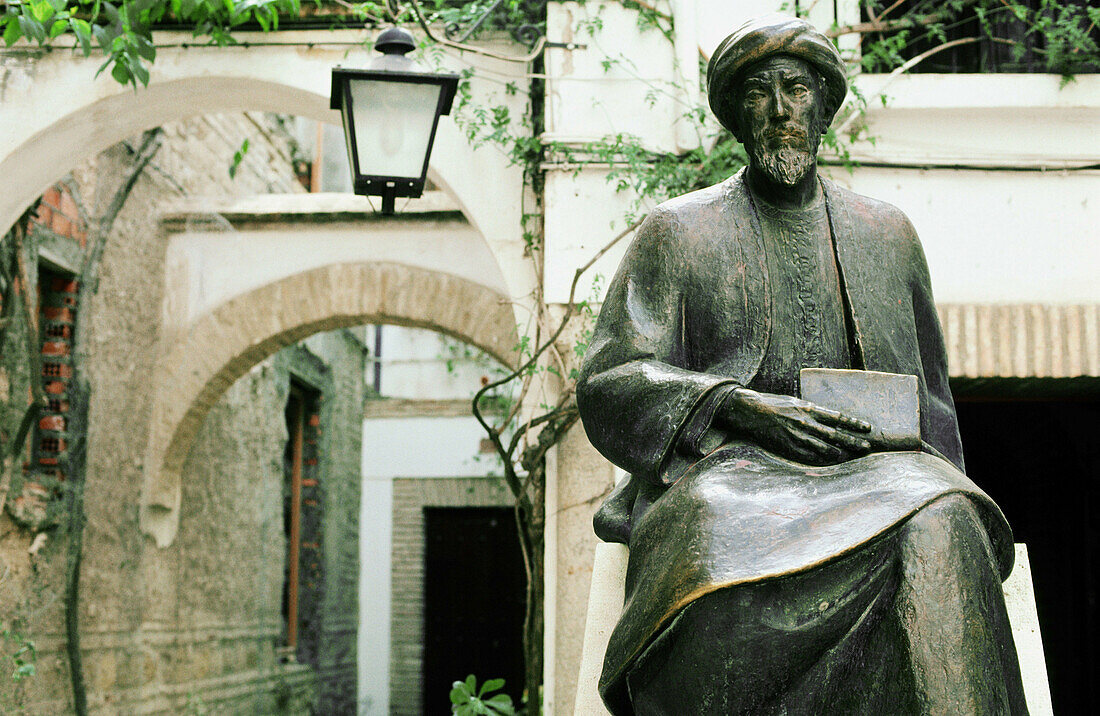 Square of Maimonides in Cordoba. Andalusia. Spain