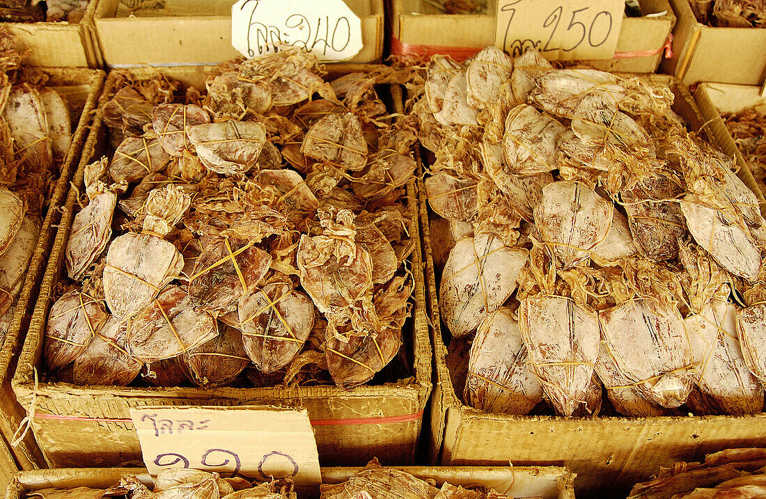 Dried fish. Bangkok, Thailand.