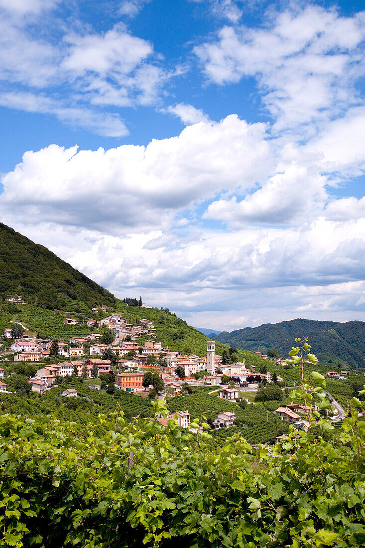 Santo Stefano bei Valdobbiadene, Venetien, Italien