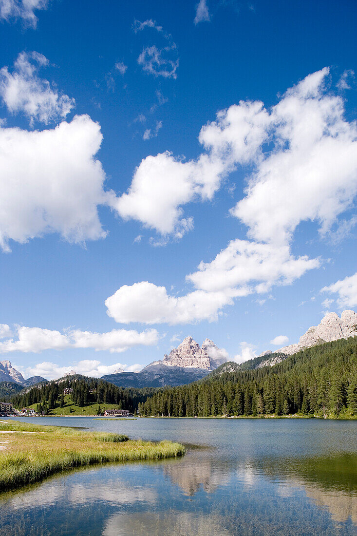 Misurinasee, Drei Zinnen, Dolomiten, Venetien, Italien