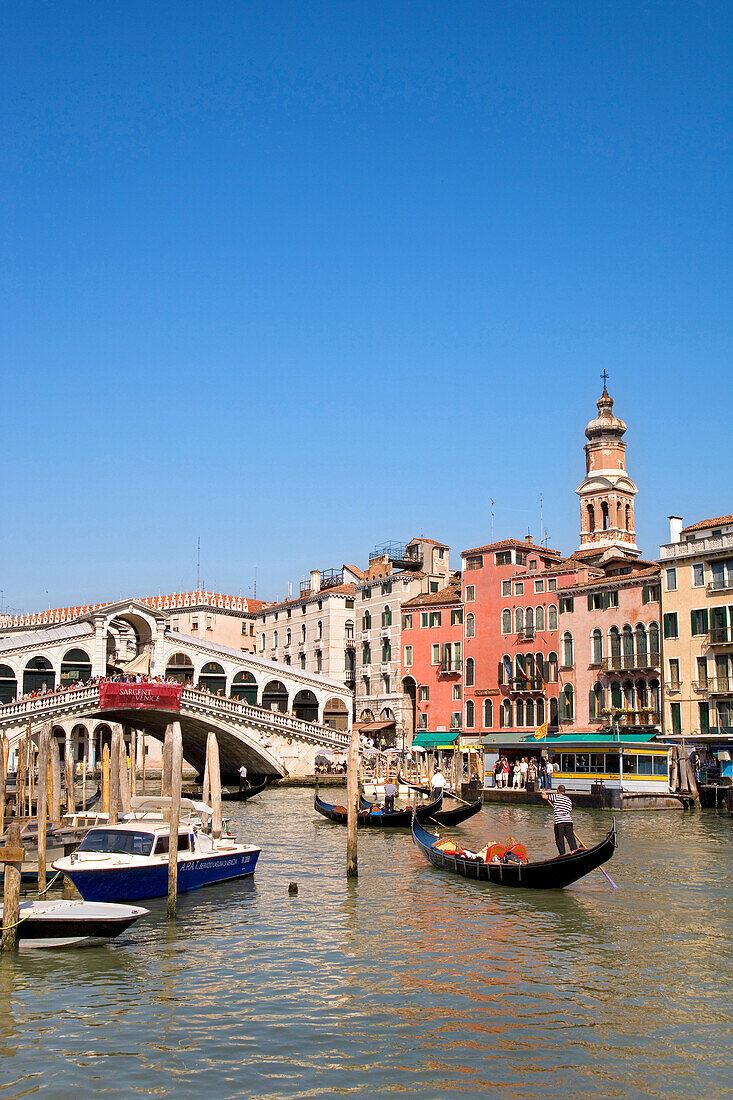 Rialto Bridge, Canal Grande, Venice, Veneto, Italy