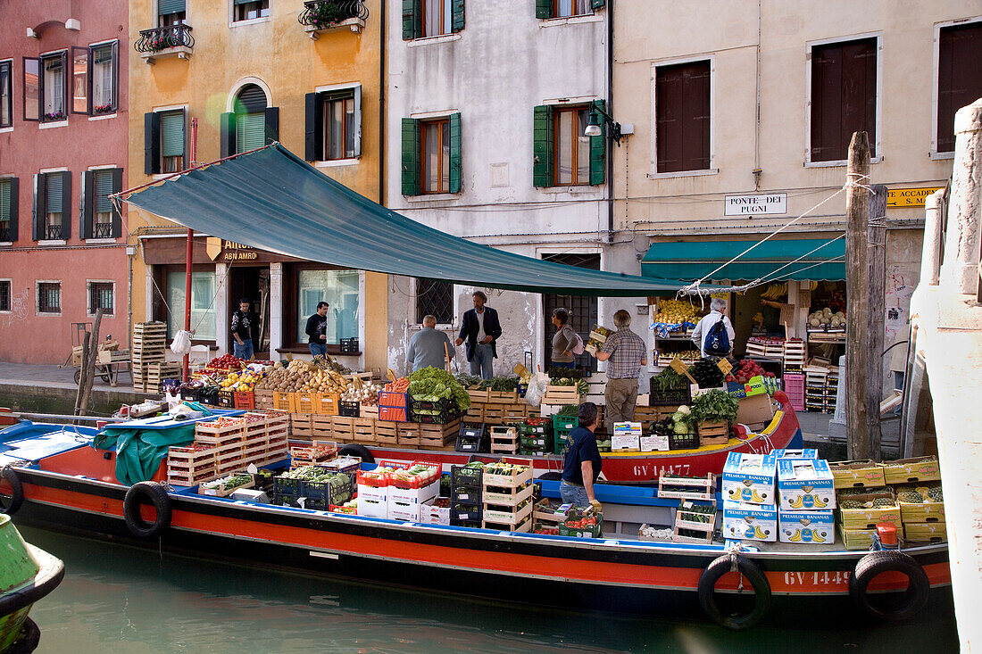 Market Ship, Square San Barnaba, Venice, Veneto, Italy