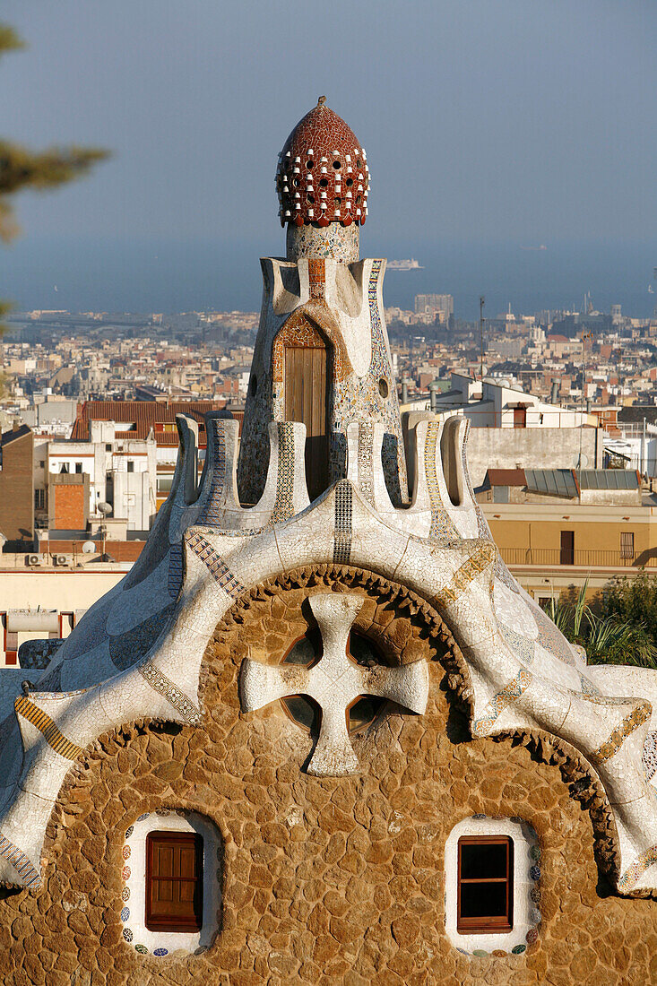 Antoni Gaudí's Parc Guell, Barcelona, Katalonien, Spanien