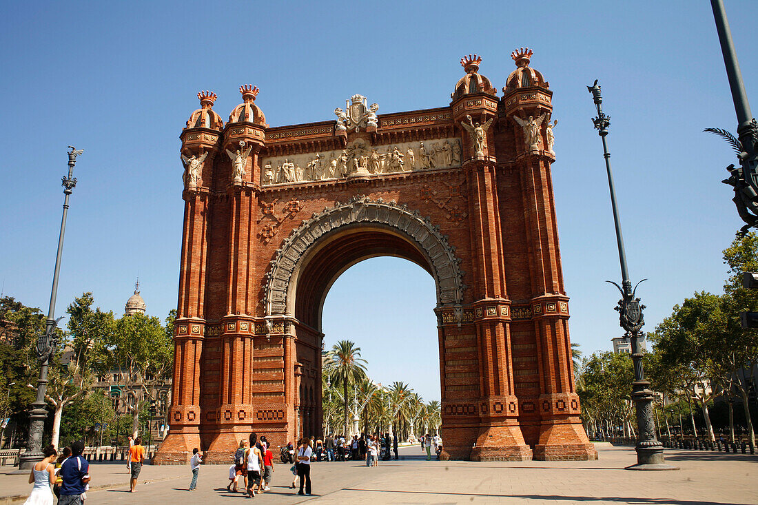 Arc de Triompf, El Born, Barcelona, Katalonien, Spanien