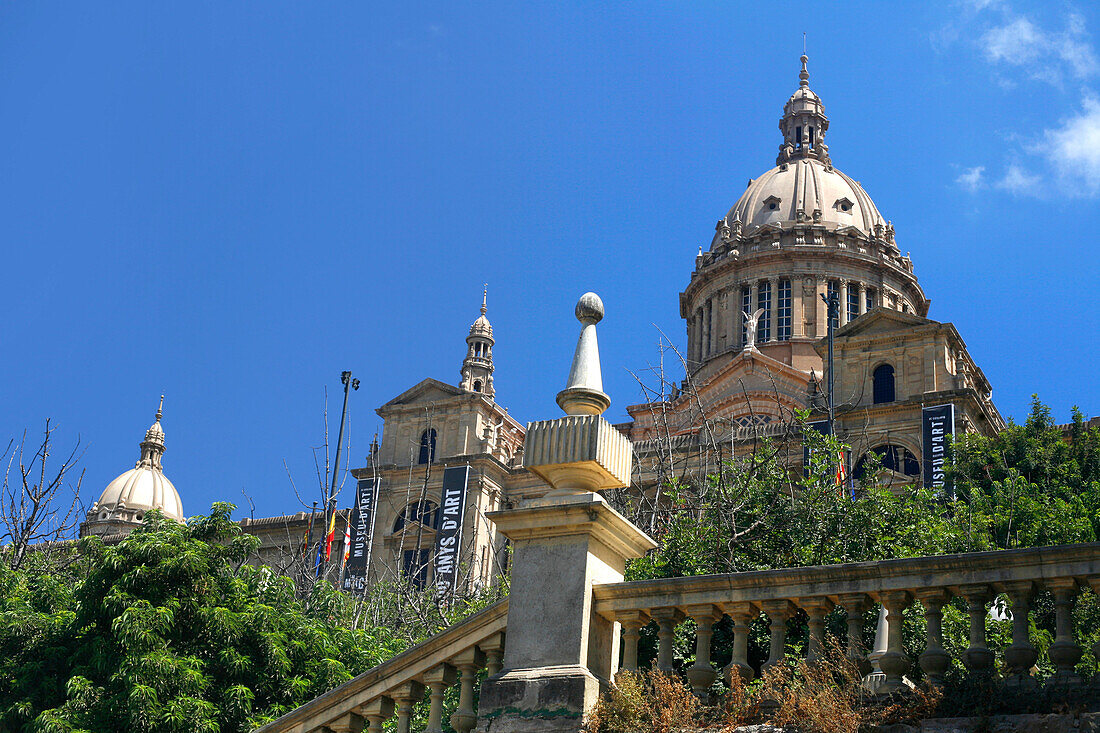 Museu Nacional d'Art de Catalunya, Palau Nacional, Montjuïc, Barcelona, Katalonien, Spanien