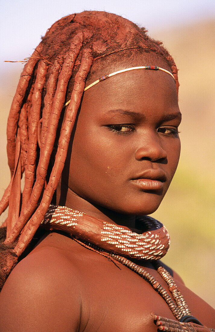Young himba wife. Kaokoveld. Namibia.