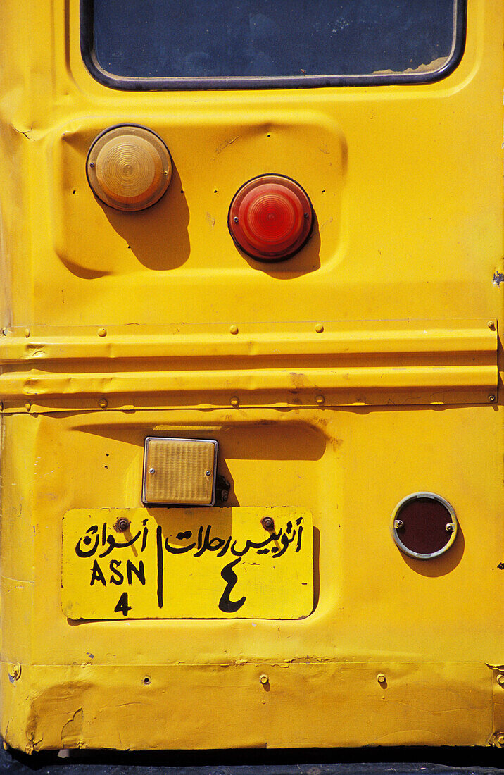 Bus license plate. Egypt