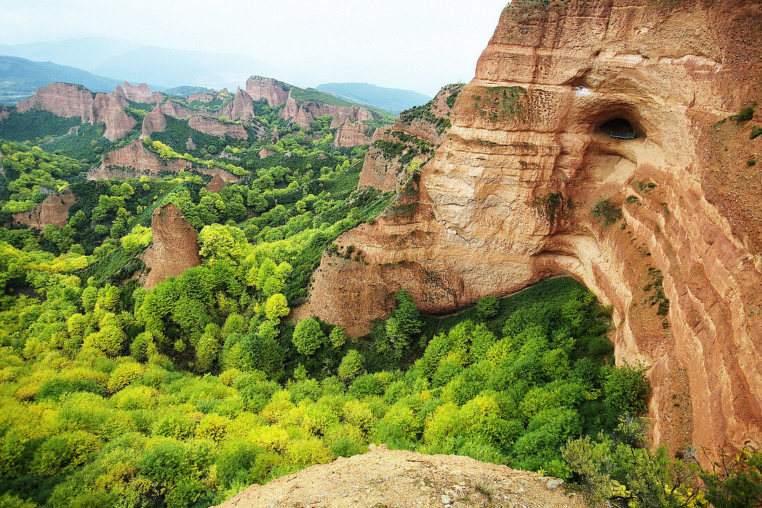 Las Médulas, ancient roman gold mining site. León province. Spain