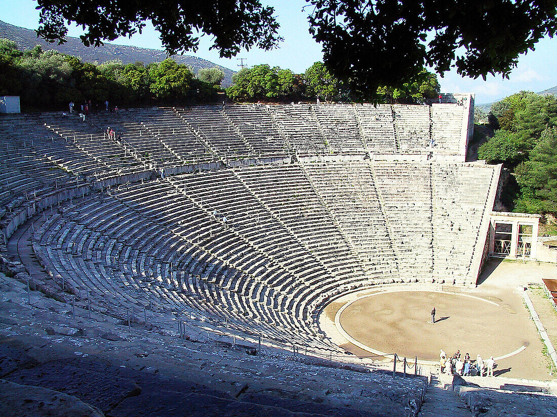 Ancient theater. Epidauros. Argolis, Peloponnese. Greece