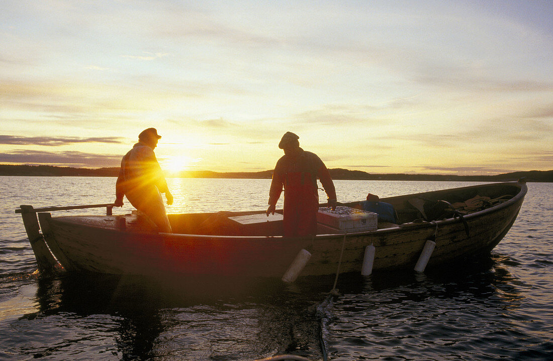 Fishermen in Havstenssund. Bohuslän. West coast of Sweden