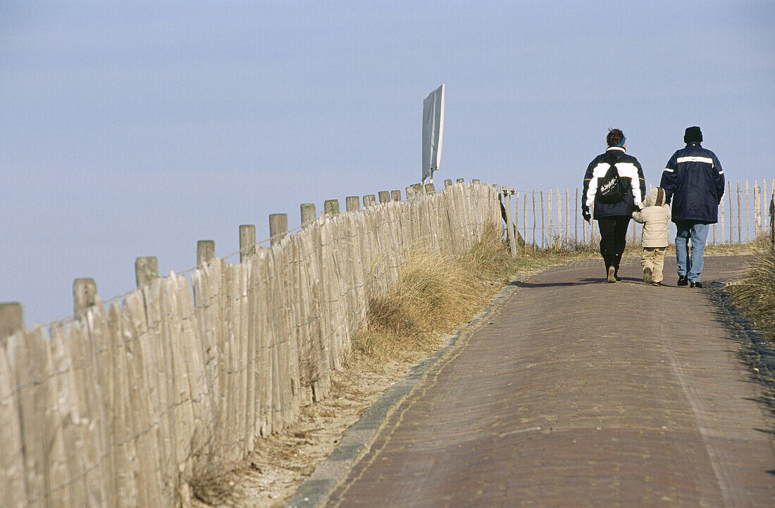 Sea wall protecting Holland from the Atlantic, Zandvoort. Holland