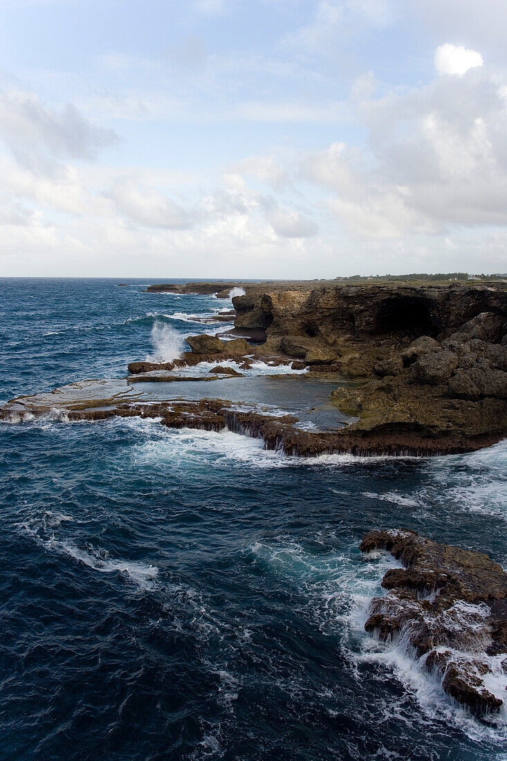 Coast line at North Point, Barbados, Caribbean