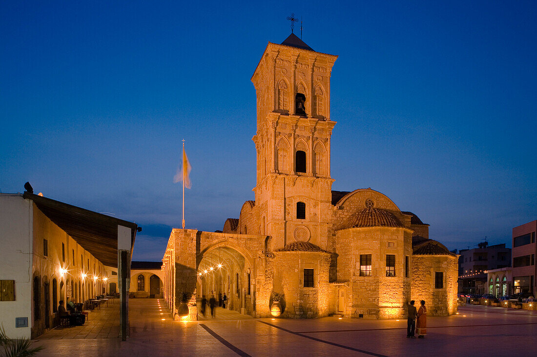 Agios Lazaros Kirche bei Nacht, Larnaka, Südzypern, Zypern