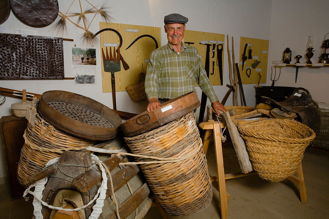 Local history museum with traditional farming equipment, Fythi, Troodos mountains, South Cyprus, Cyprus