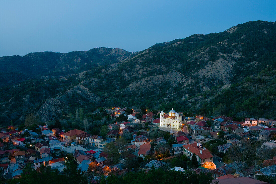 Pedoulas, village, Marathasa valley, Troodos mountains, Cyprus