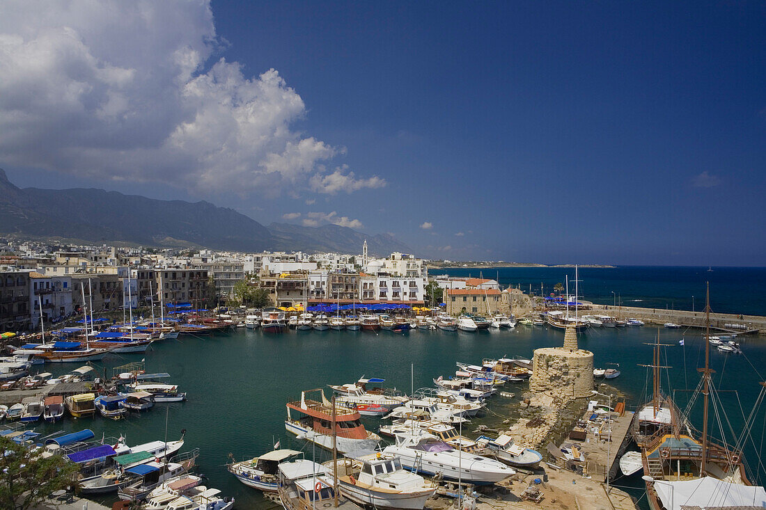 Kyrenia harbour, Kyrenia, Girne, North Cyprus, Cyprus