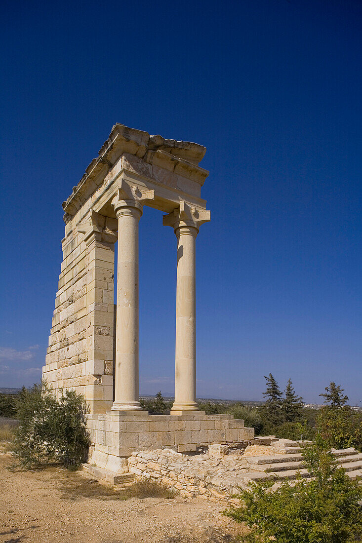 Tempel, Apollo Hylates Tempel, Antike Stadt von Kourion, Archaeologie, Südzypern, Zypern