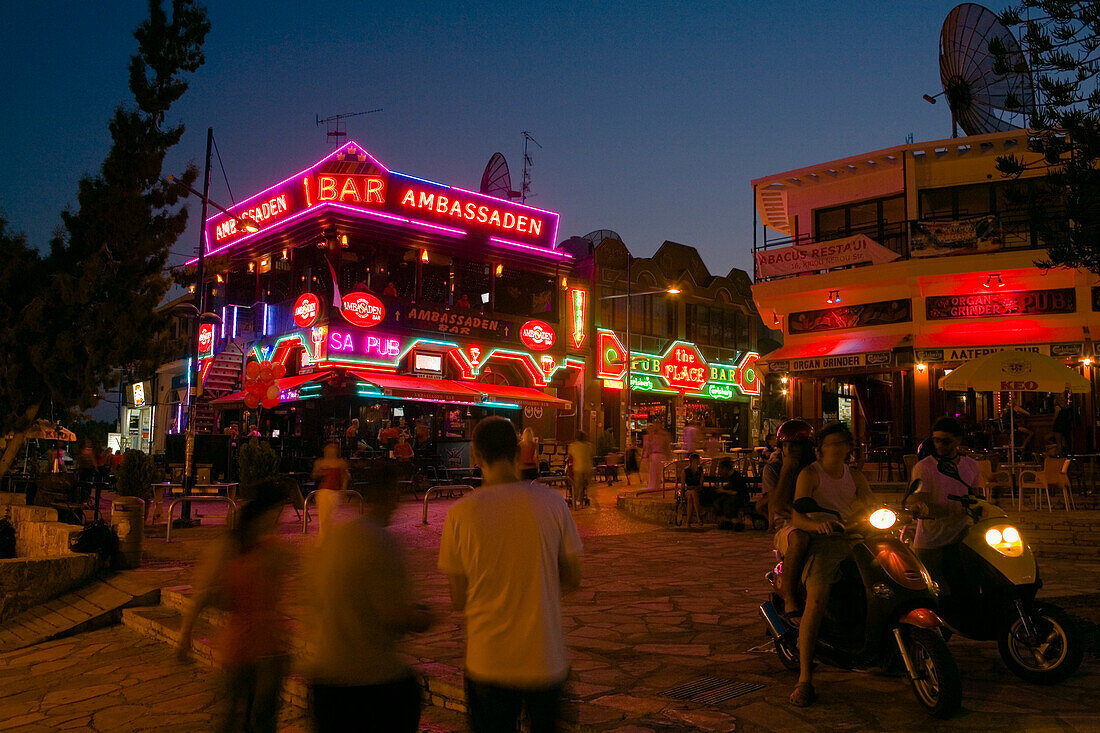 Nightlife in Agia Napa, Club, Pub Bar, Agia Napa, South Cyprus, Cyprus