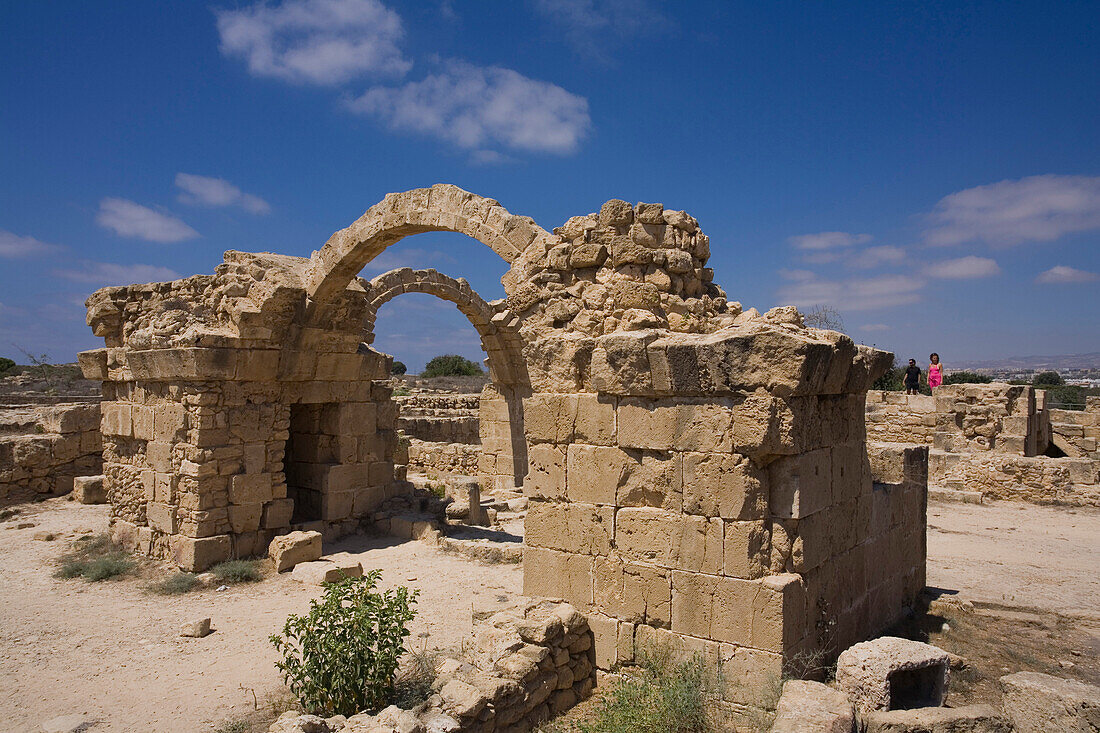 Saranta Colones, byzantinische Burg und Festung, Archaeologischer Park, Pafos, Südzypern, Zypern