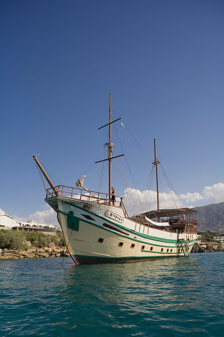 Neptun Pirate boat trip, by Kaleidoskop Turizm, and coast, Kyrenia, Girne, Cyprus
