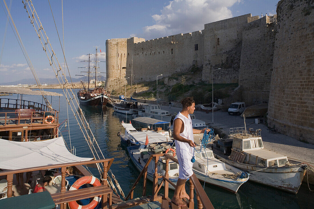 Neptun Pirate boat trip, by Kaleidoskop Turizm, and harbour, Kyrenia, Girne, Cyprus