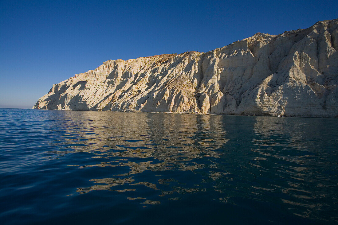 Steep rocky coast between Pissouri and Afrodites birthplace, Cyprus