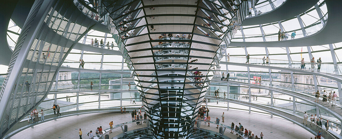 Reichstag Dome, by sir Norman Foster. Berlin. Germany