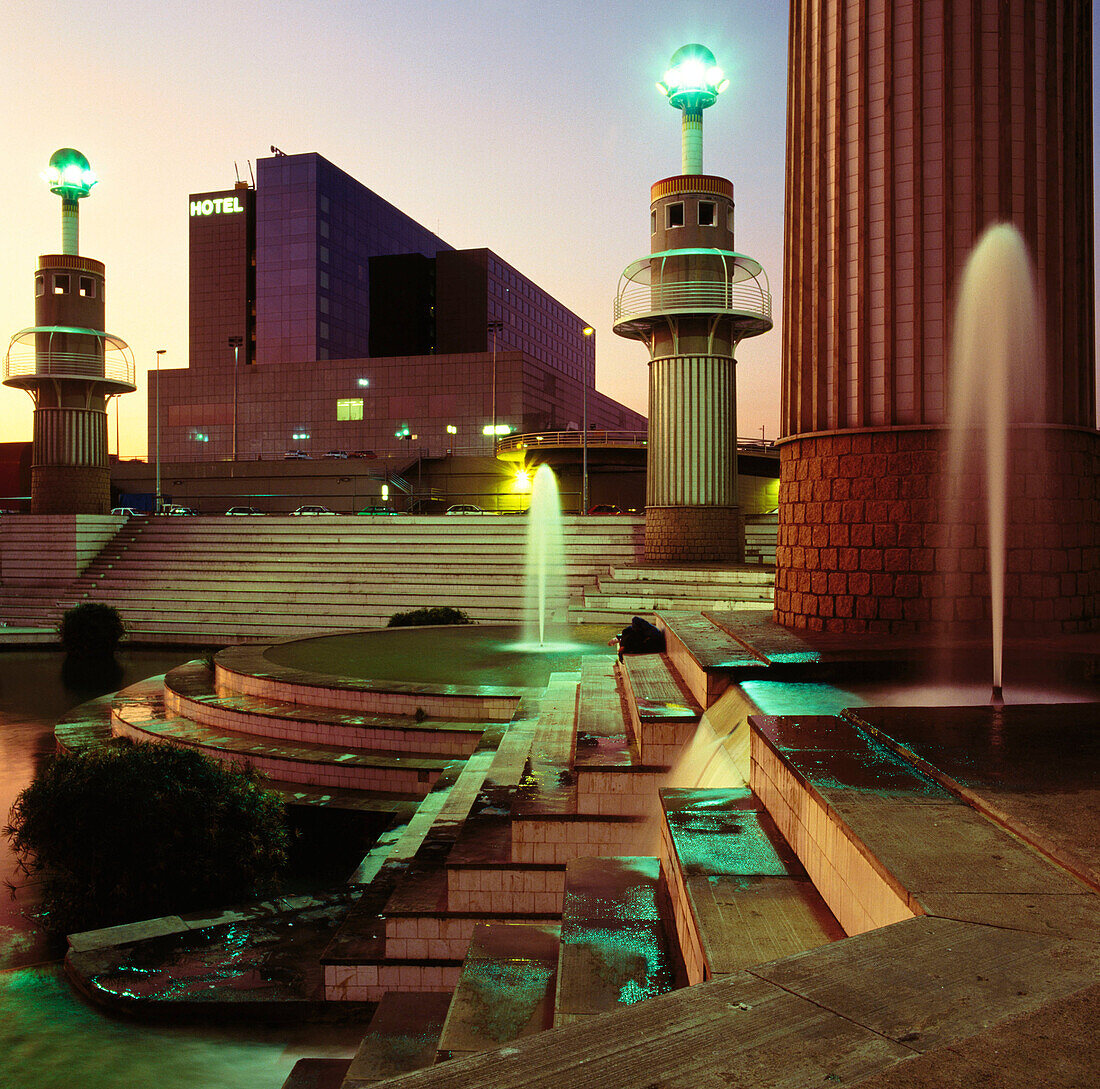 Parc de l Espanya Industrial in Barcelona. Spain