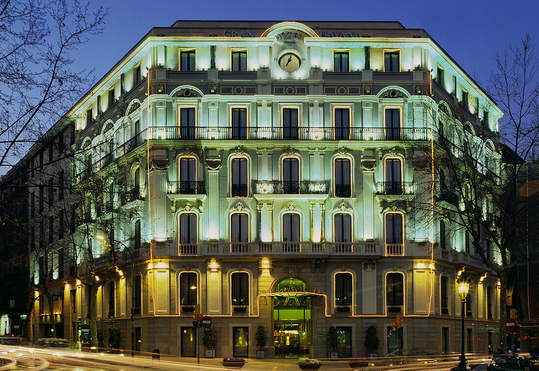 Hotel Havana. Gran Via. Barcelona. Catalonia. Spain.