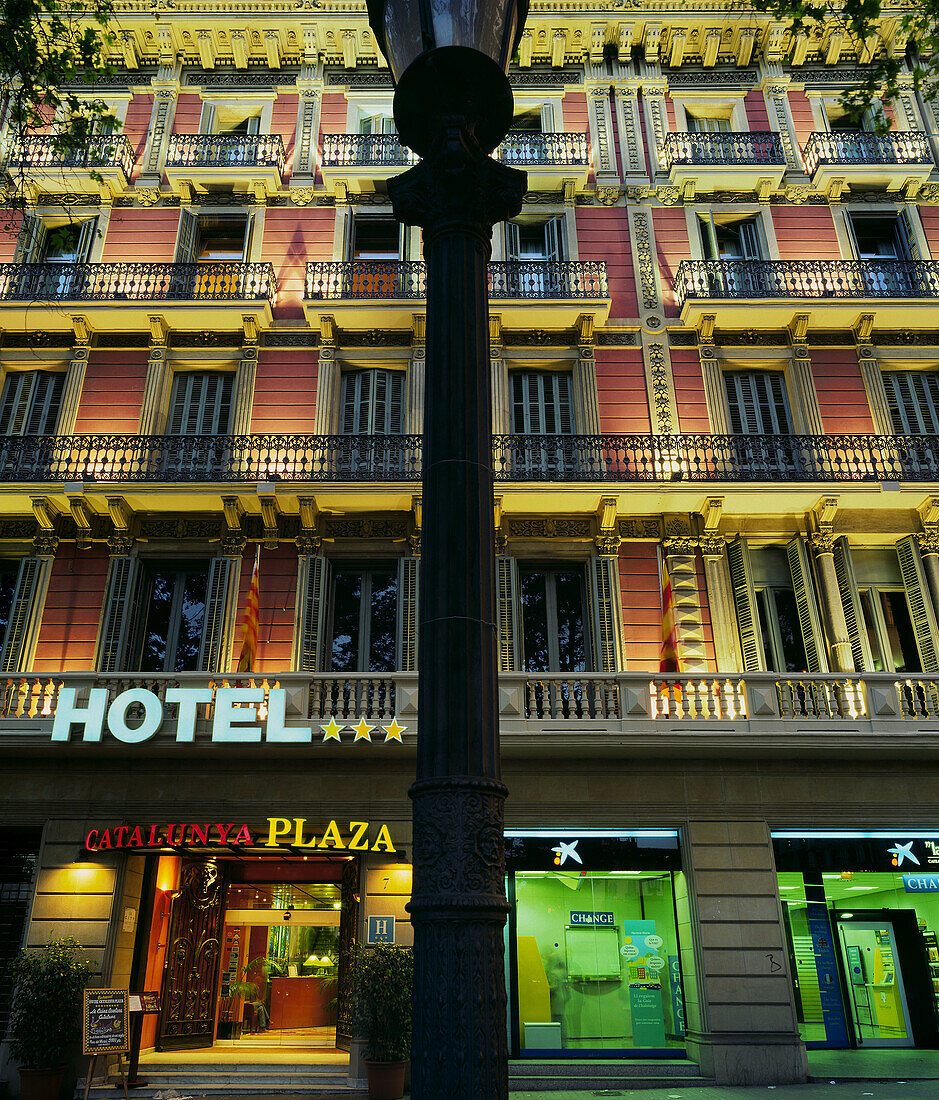 Hotel Catalunya Plaza. Catalunya square. Barcelona. Catalonia. Spain.