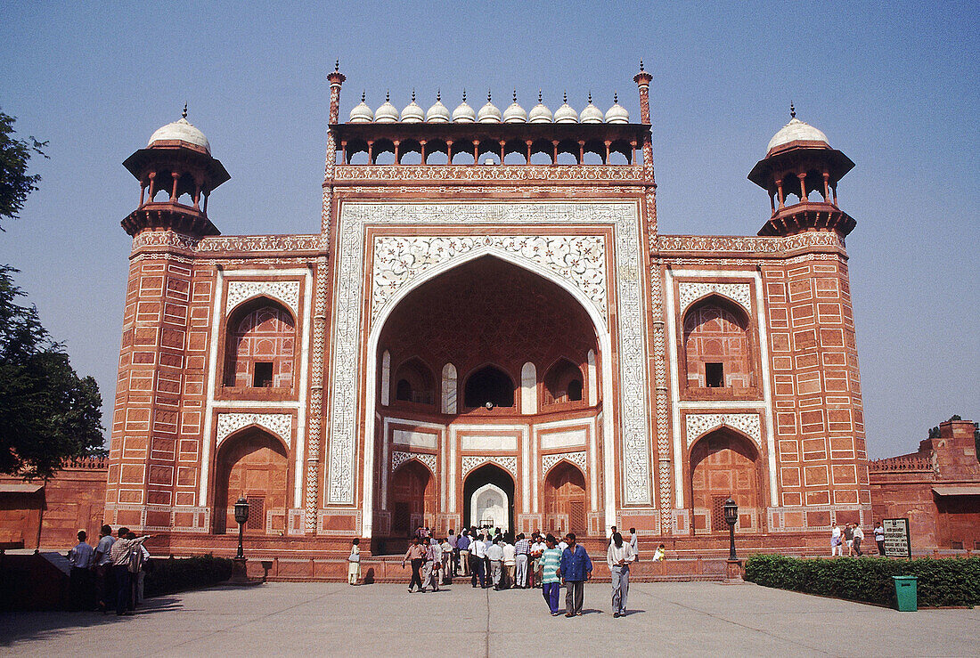 Entrance gate of Taj Mahal, Agra, India