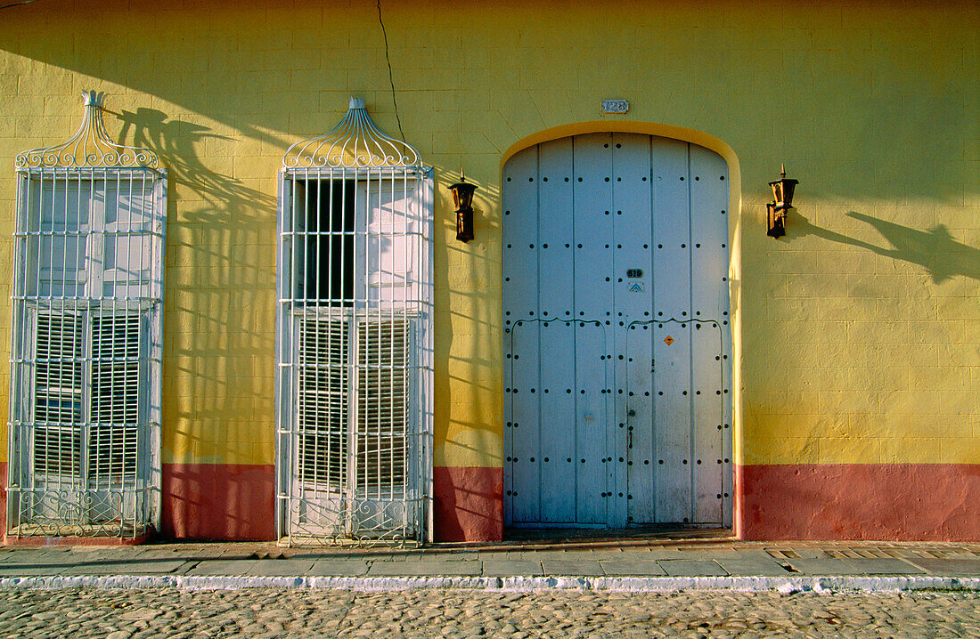 Yellow house. Trinidad. Cuba