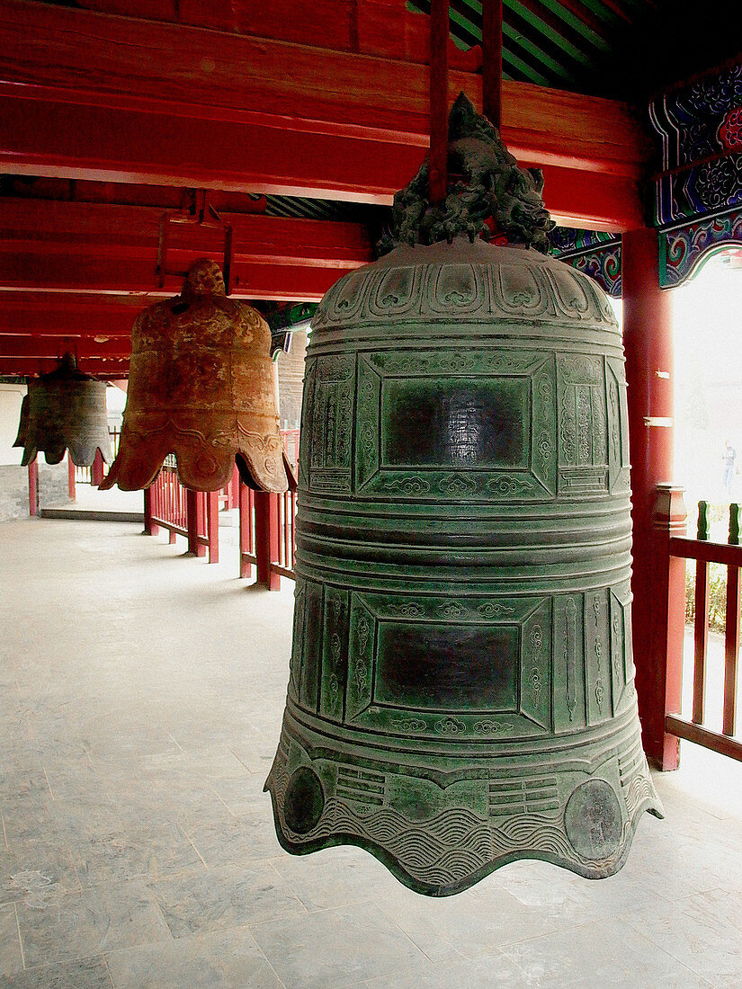 Bells at Dazhongsi ( Big Bell temple ). Beijing. China