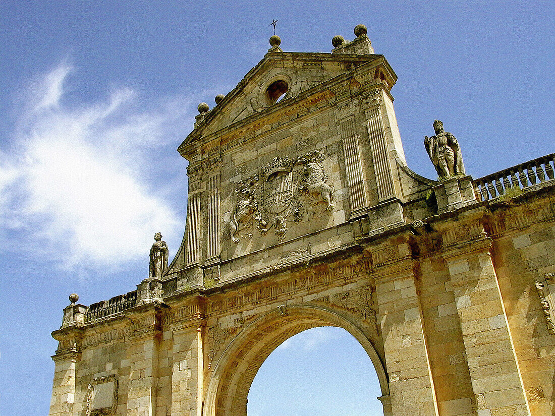 Gate at Sahagún, Road to Santiago. León province. Spain