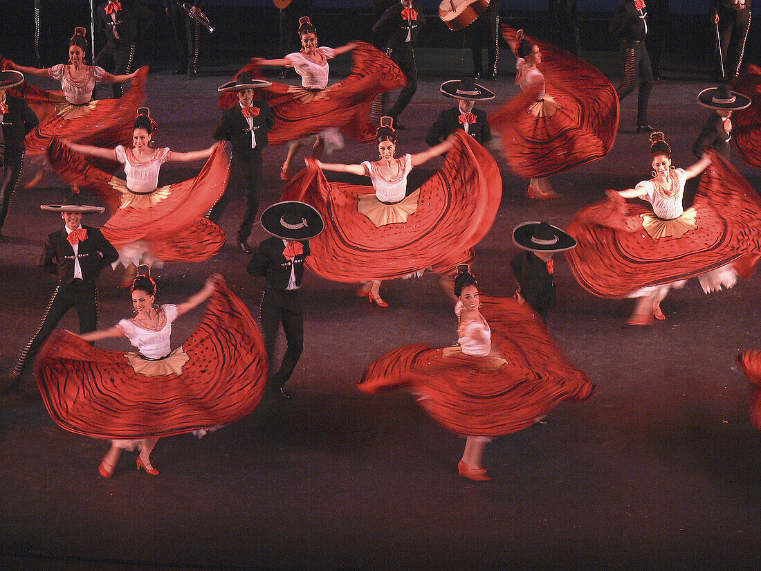 Ballet Folklorico de Mexico. Bellas Artes Theater. Mexico DF. Mexico.