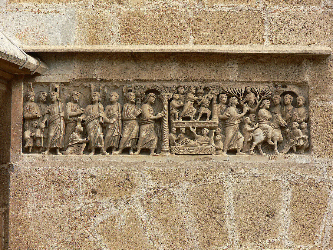 Detail, cathedral of Tarragona. Catalonia, Spain