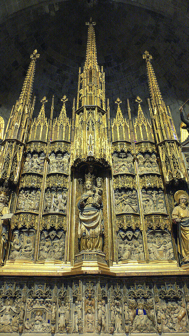Main altar, cathedral of Tarragona. Catalonia, Spain